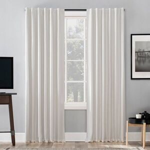 Sun Zero - 50"x95" Sun Zero Blackout Evelina Faux Dupioni Sil Pearl